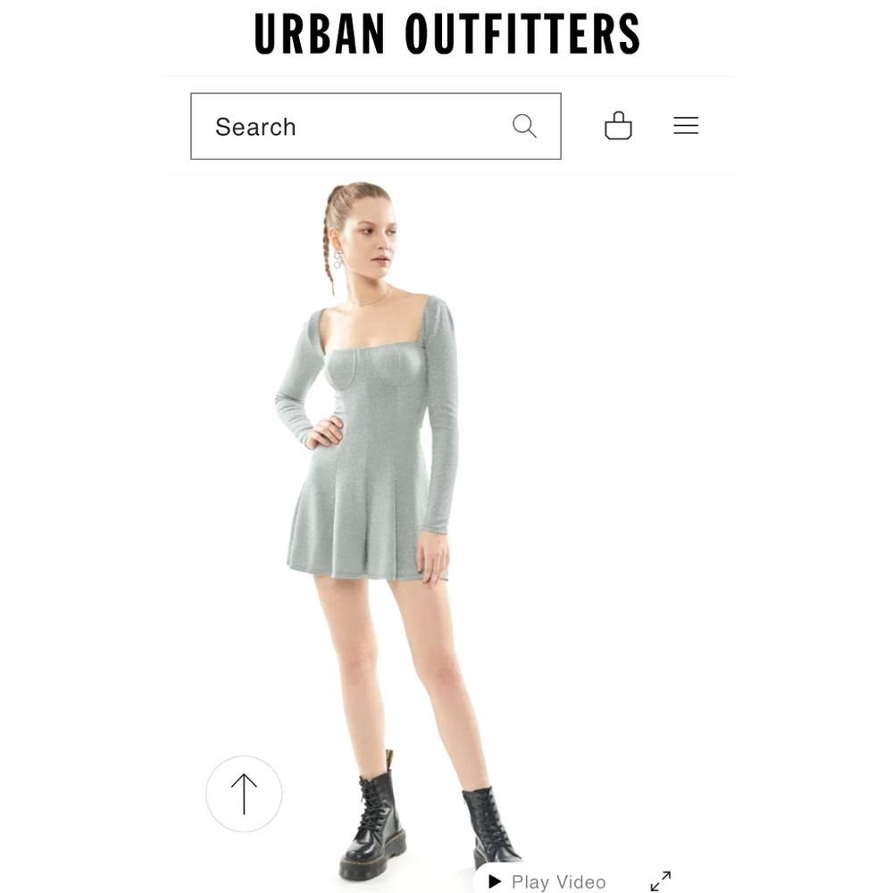 UO Kristi Sparkly Metallic Romper size M